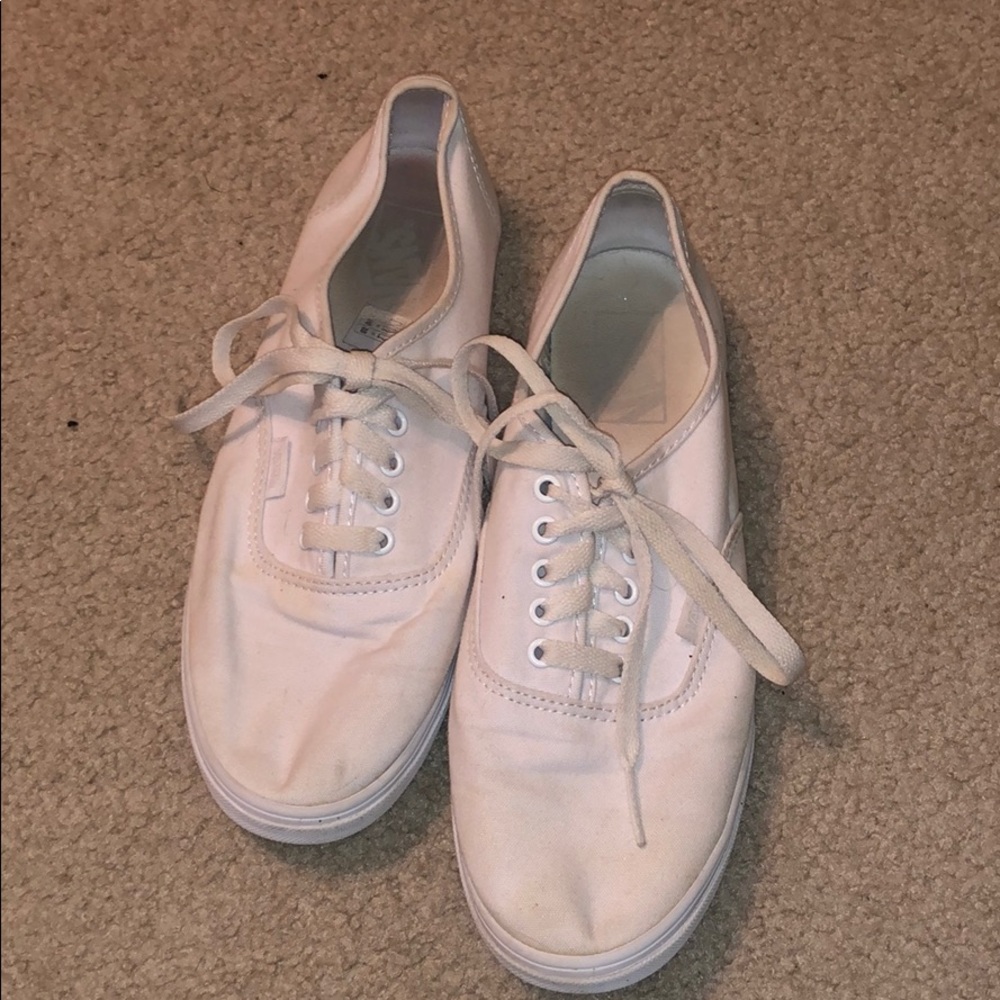 All white vans.